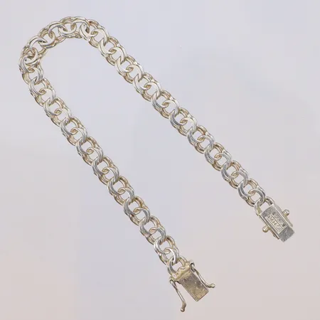 Armband Bismarck, 19cm, bredd 7mm, GHA, Silver 925/1000 Vikt: 10,2 g