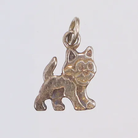 Hänge katt 10x16mm silver 925/1000 Vikt: 0,8 g