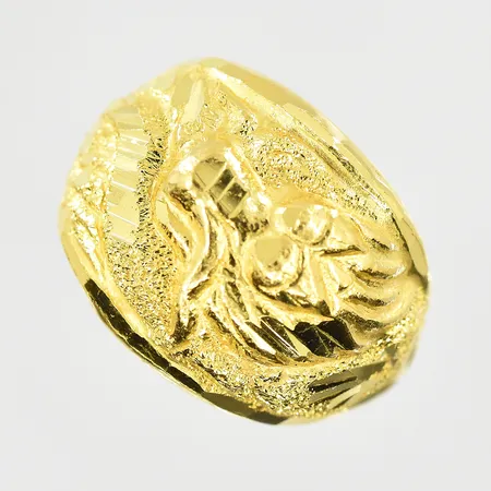 Ring, stl 17, bredd 7-16 mm, thai, 23K. Vikt: 7,6 g