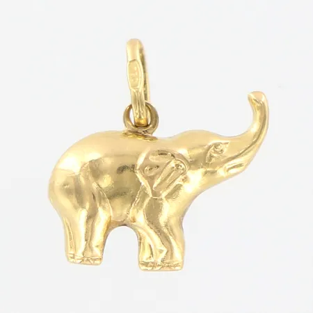 Hänge Elefant, 16mm, bredd: 17mm, 18K,  Vikt: 1,2 g