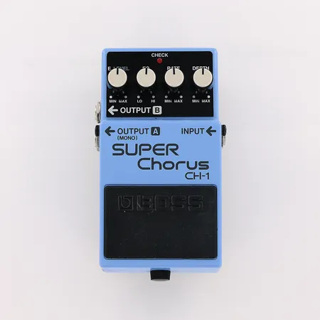 En effektpedal Boss, Super Chorus, CH-1, i kartong.