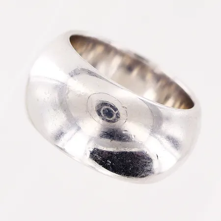 Ring, slät, stl 16½, bredd 10,5mm, vitguld, 18K Vikt: 24,2 g