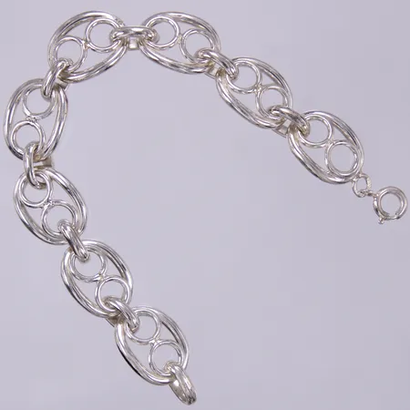 Armband, längd: ca 19cm, bredd: ca 15mm, 835/1000, silver Vikt: 35,1 g