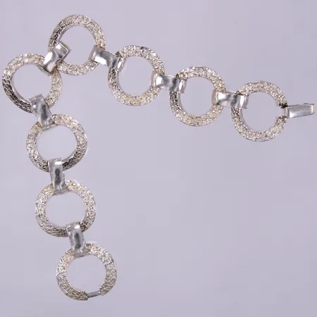 Armband, längd: ca 19,5cm, bredd: ca 5-22mm, 835/1000, silver Vikt: 40,9 g