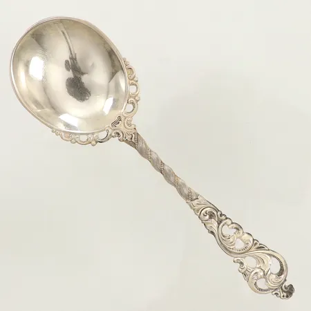 Kompottsked, längd 13cm, Norge, nr 128, 830/1000 silver  Vikt: 19,3 g