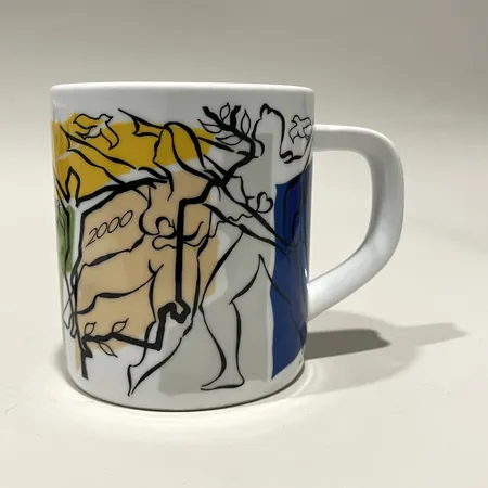 Mugg, Royal Copenhagen Annual mug, 2000, Flemming Brylle, höjd ca 11,5cm, Ø ca 10,5cm Skickas med postpaket.