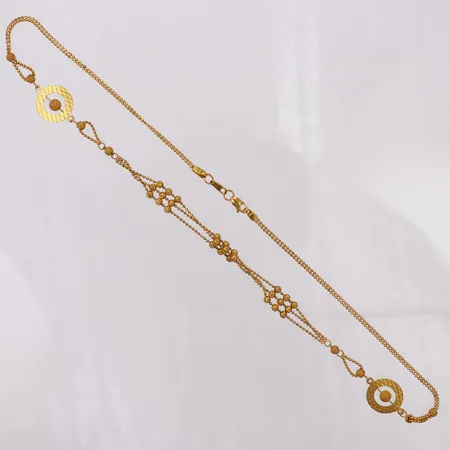 Collier, 41,5cm, trassligt, 22K Vikt: 8,8 g