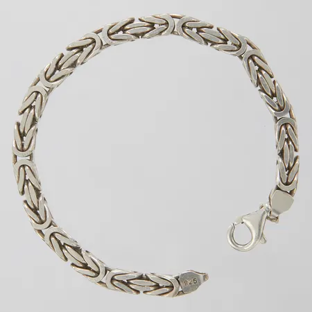 Silverarmband, Kejsarlänk, längd:21,5cm, bredd:6mm, S925/1000 Vikt: 35,5 g