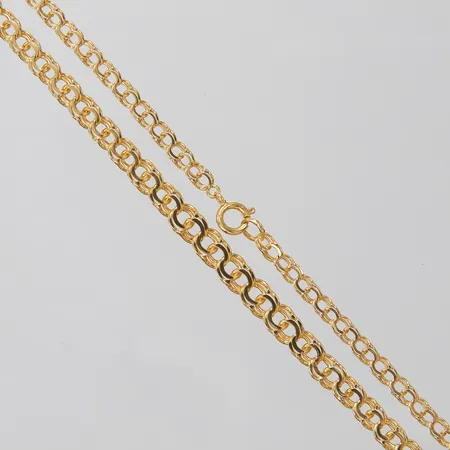 Collier, doserad Bismarck, längd:46,5cm, bredd:4-7mm, 18K Vikt: 11,9 g