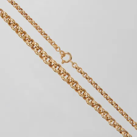 Collier, doserad Ärtlänk, längd:43cm, bredd:3-7mm, 18K Vikt: 12,3 g