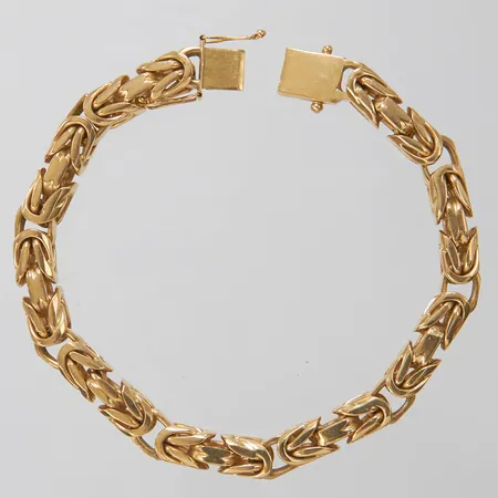 Armband, Kejsarlänk, längd:21cm, bredd:7mm, 18K Vikt: 62 g