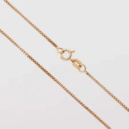 Collier Venezia, Guldfynd AB, längd 42 cm, bredd 1 mm, 18k. Vikt: 3,1 g