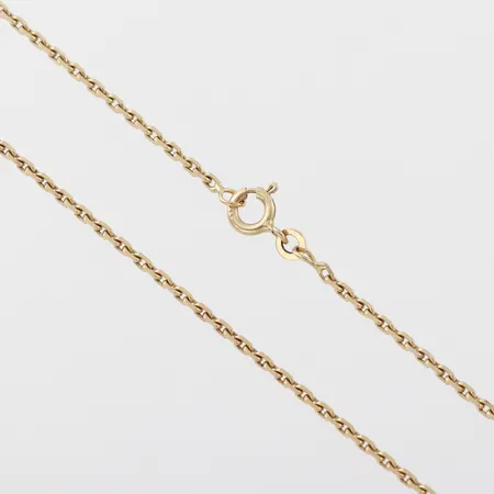 Collier, längd 36 cm, bredd 1.2 mm, låghaltigt guld 8k. Vikt: 3,9 g