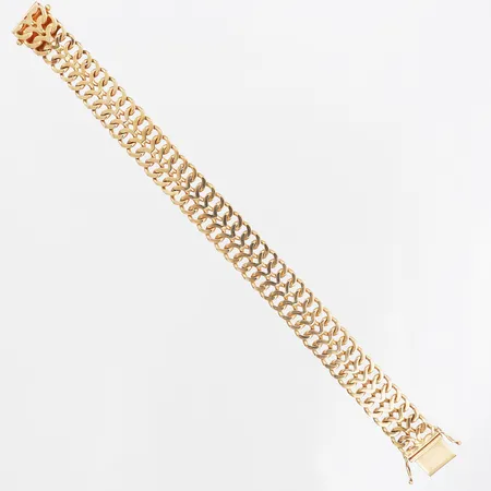 Armband, 19cm, bredd: 13mm, Guldvarufirman Esto AB, 18K guld. Vikt: 33 g