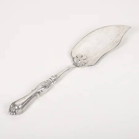 Fiskspade, Christian Hammer, längd: 33cm, bredd: 8-71mm, Stockholm, år 1854, 830/1000 silver. Bruttovikt: 157,1g Vikt: 0 g