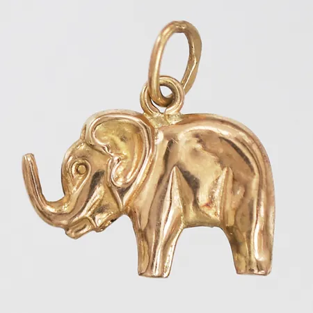 Hänge i form av en elefant, höjd 14mm, bredd 13mm, 18K guld Vikt: 0,5 g