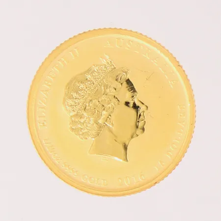 Mynt, Elizabeth II Australia, 15 Dollars, 2016, Year of the monkey, plastkassett, 24K Vikt: 3,1 g