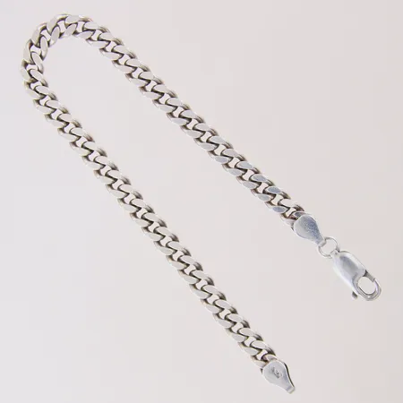 Armband Pansar, längd 19cm, bredd 5,3mm, silver 925/1000.  Vikt: 12,5 g