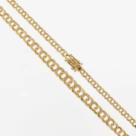 Collier doserad Bismarck, 44cm, bredd 3,5-6mm, 18K Vikt: 15,5 g