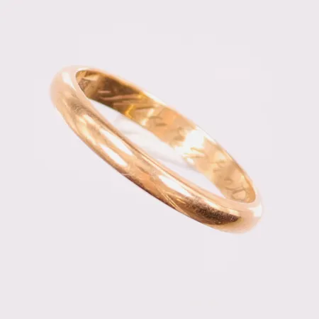 Ring, Ø19¾, gravyr, 18K 4,1g.