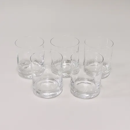 5 whiskeyglas höjd 8,5cm modell Chateau, Bertil Vallien, Kosta Boda. Skickas med postpaket.