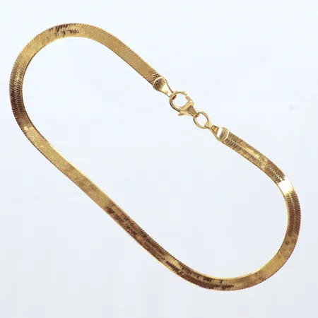 Armband, längd 19cm, bredd 3,20mm,  21k Vikt: 3,7 g