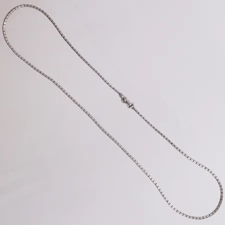 Collier, längd 40,5cm, bredd 2,2mm, 835/1000 silver Vikt: 10,1 g