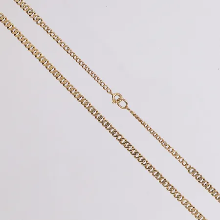 Kedja, Pansar, manglad, doserad, längd 43,5cm, bredd 2,2-3,3mm, 18K Vikt: 11 g