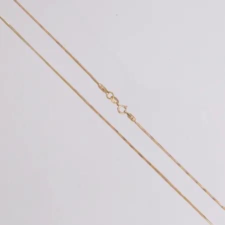 Kedja, längd 45cm, rödguld/vitguld, bredd 1,0mm, Italy, 18K Vikt: 2,9 g