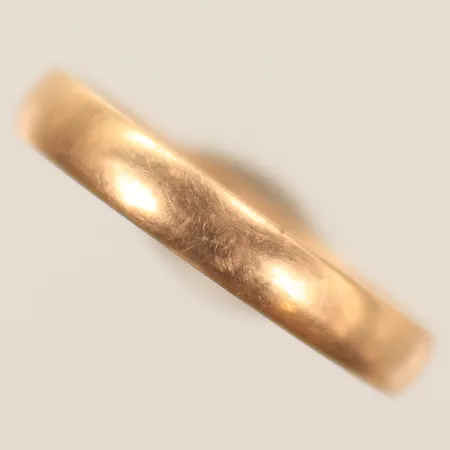 Ring, slät, stl 17¼, 18K Vikt: 3 g