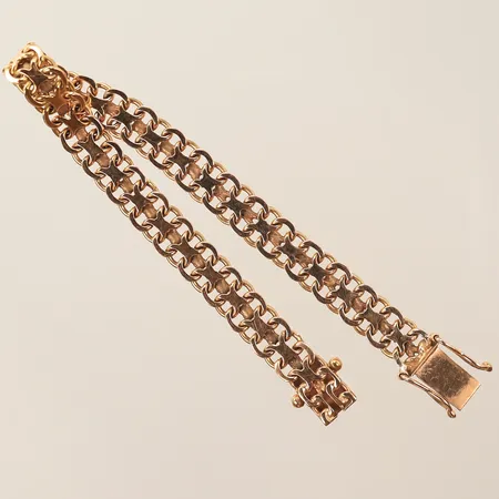 Armband X-länk, längd 17cm, bredd 6mm, 18K Vikt: 14,6 g