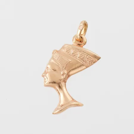 Hänge "Nefertiti", höjd med ögla 27 mm, 18k. Vikt: 1,4 g