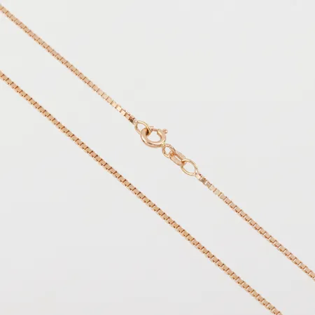 Collier Venezia, Balestra, längd ca 60 cm, bredd 1.3 mm, 18k. Vikt: 8,4 g