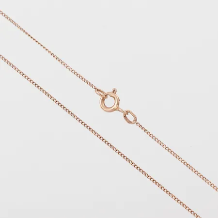 Collier Pansar, längd 47 cm, bredd ca 1 mm, 14k. Vikt: 2 g