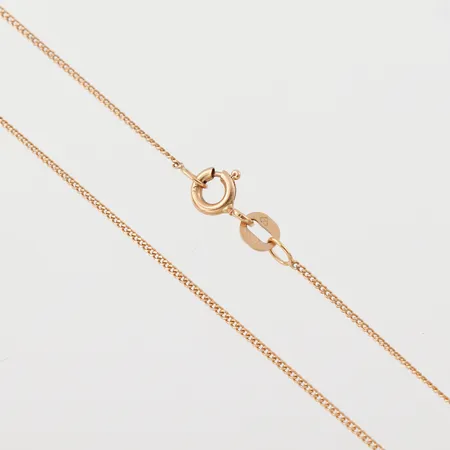 Collier Pansar, längd 40 cm, bredd 1 mm, 18k. Vikt: 1,6 g