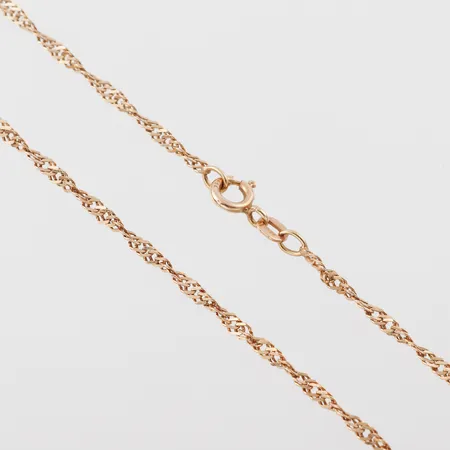 Collier Balestra, längd ca 41 cm, bredd 2.2 mm, 18k. Vikt: 4,6 g