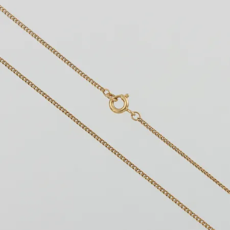 Collier Pansar, längd ca 50 cm, bredd 1.3 mm, 18k. Vikt: 3 g