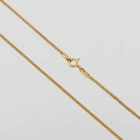 Kedja, längd 42cm, bredd 1,2mm, 18k Vikt: 4,1 g