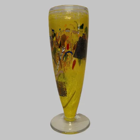 Vas, "Satellite", Bertil Vallien för Kosta Boda, signerad och numrerad 49535, höjd 29cm, etikettmärkt, glas. Vikt: 0 g Skickas med postpaket.
