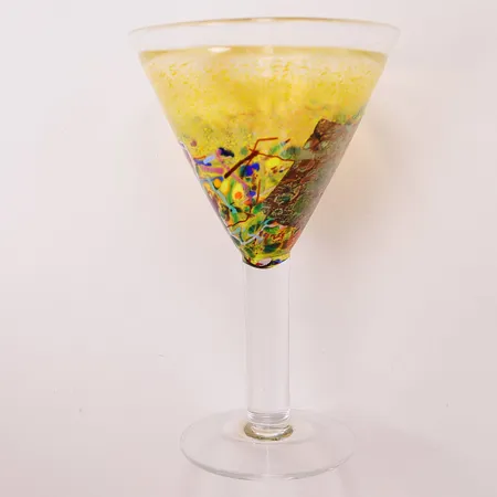 Pokalglas, "Satellite", Bertil Vallien för Kosta Boda, signerad och numrerad 99373, höjd 18cm, etikettmärkt, glas. Vikt: 0 g Skickas med postpaket.