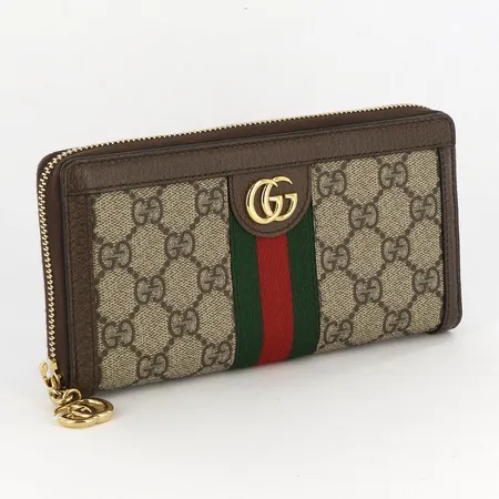 Plånbok Gucci Ophidia, GG supreme canvas, #523154 #525040, inköpt år 2018, dustbag, nyskick.Visas hos Pantbanken Östermalm, Storgatan 8, Stockholm. Vikt: 0 g