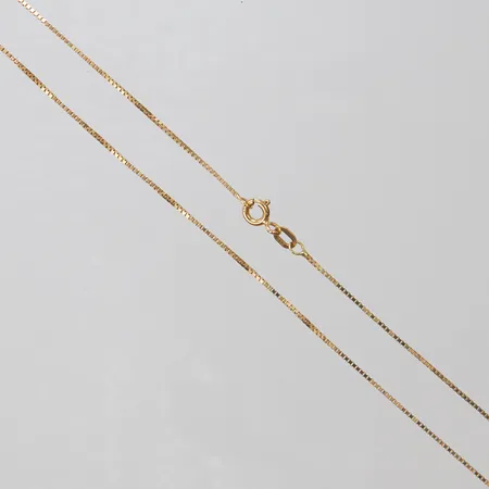 Kedja, Venezia, längd:80cm, bredd:0,9mm, GHA, 18K. Vikt: 4,2 g