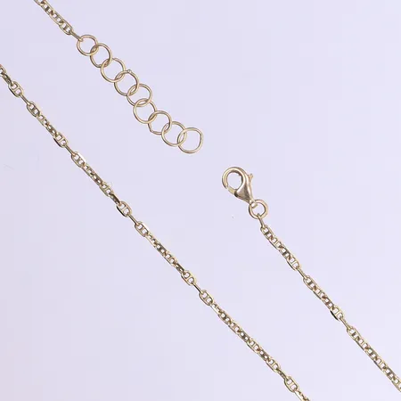 Fotlänk, 29cm, bredd 1mm, 18K Vikt: 2,9 g