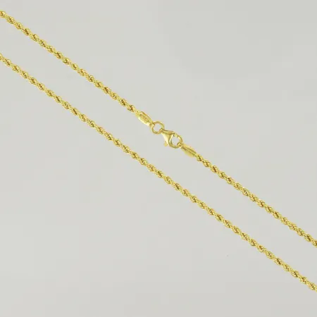 Halskedja cordell, längd 60 cm, bredd 1,7 mm, 22K  Vikt: 5 g