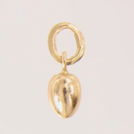Hänge, ägg, 11x4mm, 18K  Vikt: 0,9 g