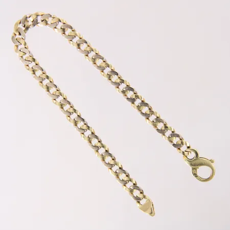 Armband Pansar, tvåfärgad, 20cm, bredd 6mm, 18K Vikt: 18,2 g