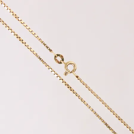 Kedja Venezia, längd 41cm, bredd 1,2mm, 18K.  Vikt: 4,9 g