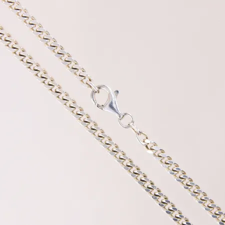 Kedja Pansar, längd 50cm, bredd 4mm, GHA, silver 925/1000 Vikt: 22,4 g