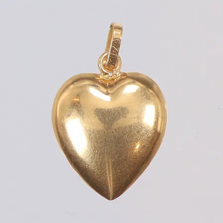 Hänge Hjärta, 19x12mm inklusive hängöglan, ihålig, 18K Vikt: 1,8 g