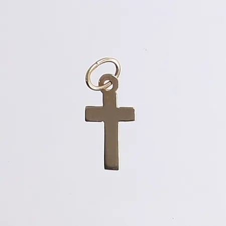 Hänge kors, 18x7mm inkl. ögla, 14K Vikt: 0,2 g